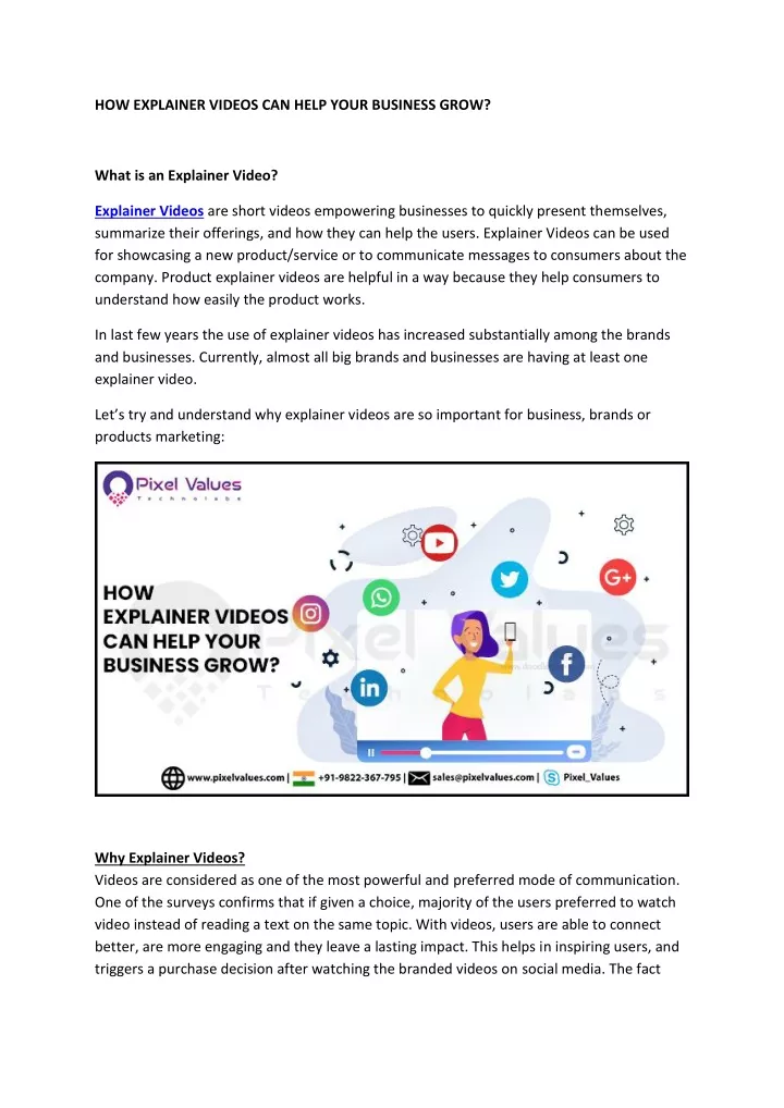 how explainer videos can help your business grow