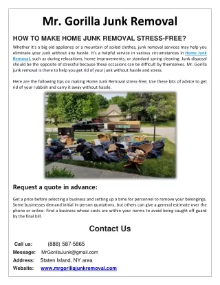 Get The Best Junk Removal Service in NYC