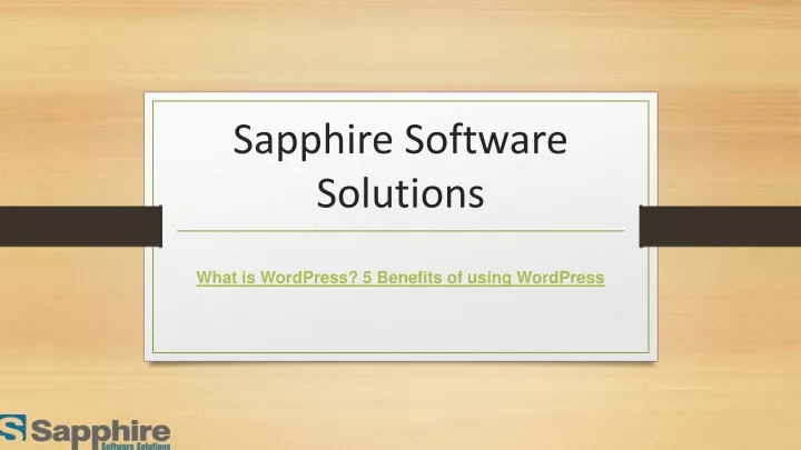 sapphire software solutions