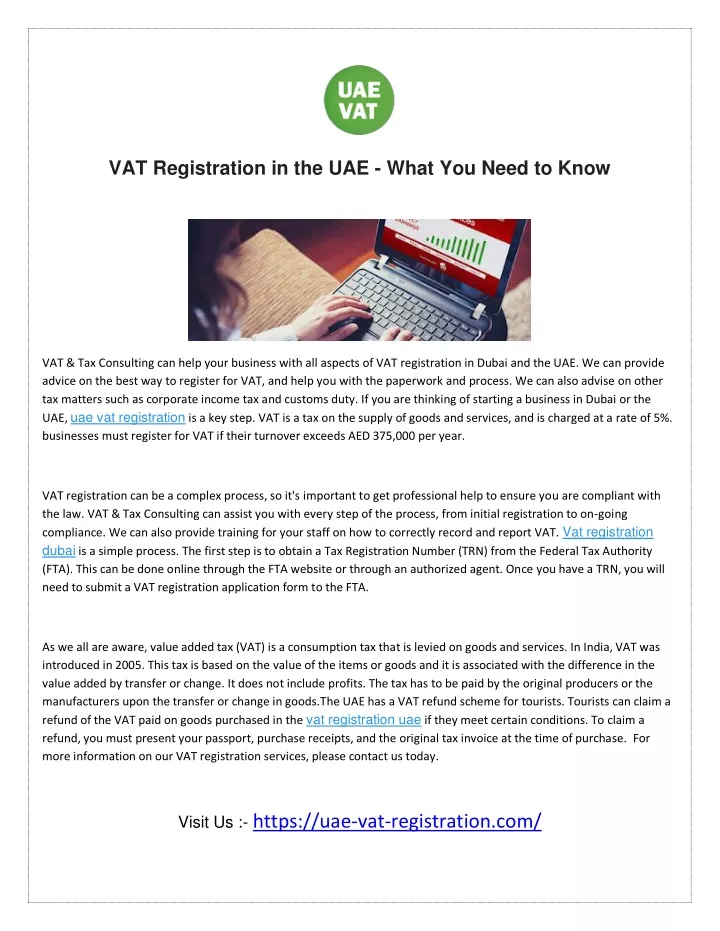 vat registration in the uae what you need to know