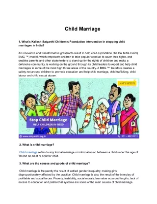 Fighting against child marriage in India | Satyarthi Foundation