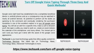 Turn Off Google Voice Typing Through Three Easy And Quick Methods!