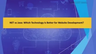 NET vs Java Which Technology Is Better for Website Development