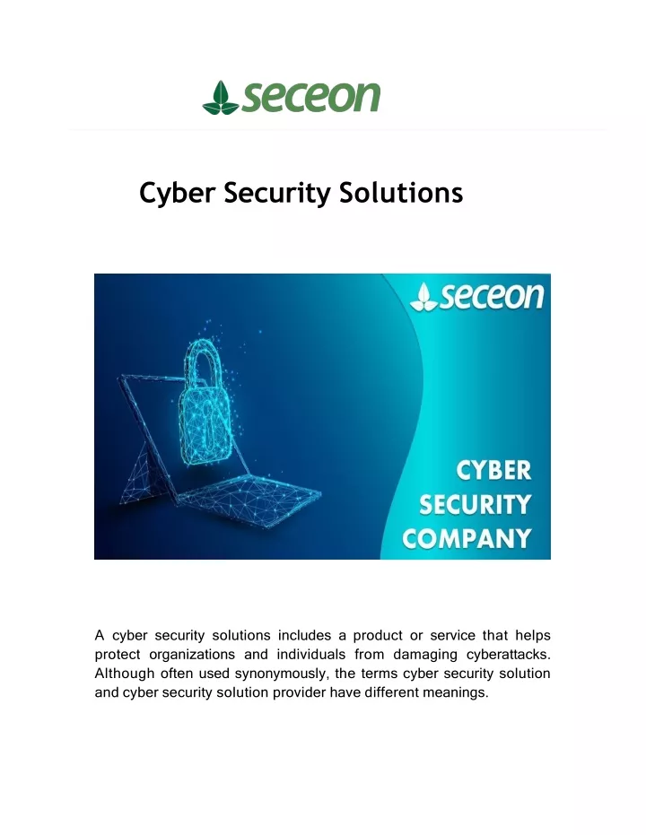 cyber security solutions