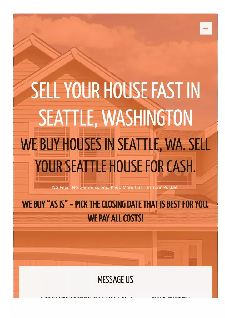 sell your house fast in seattle washington