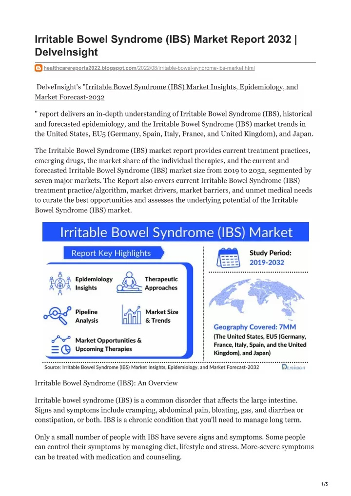 irritable bowel syndrome ibs market report 2032