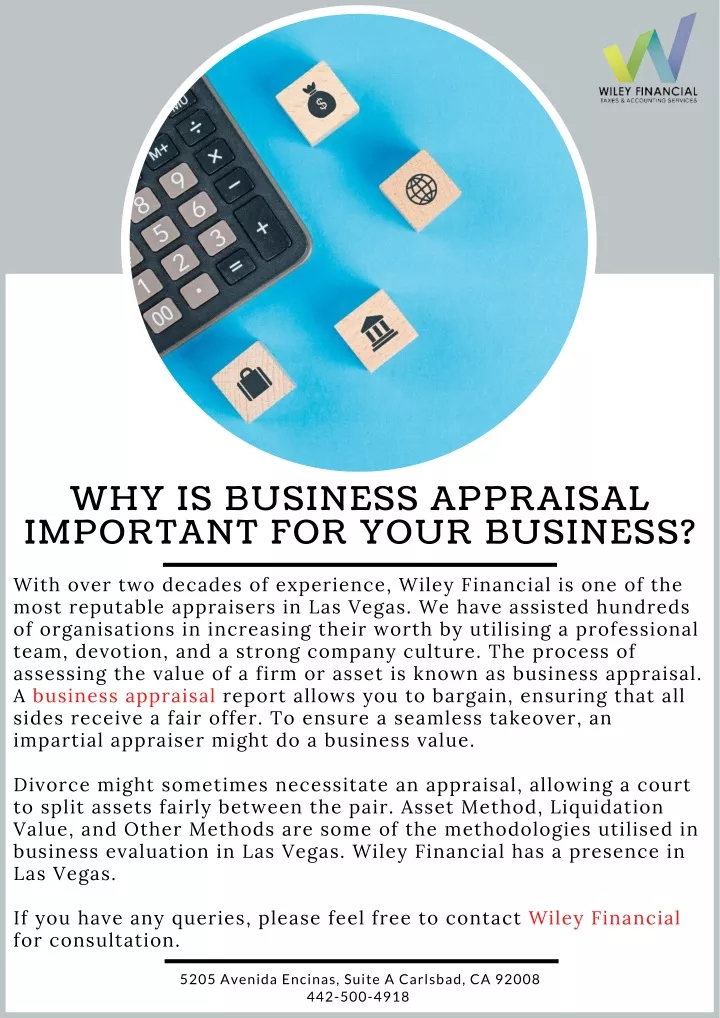 why is business appraisal important for your