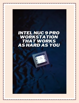 Intel BLKNUC5i3MYBE Workstation that Works As Hard As You