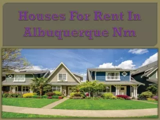 Houses For Rent In Albuquerque Nm