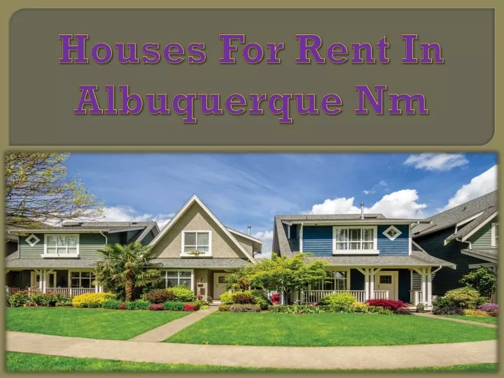 houses for rent in albuquerque nm