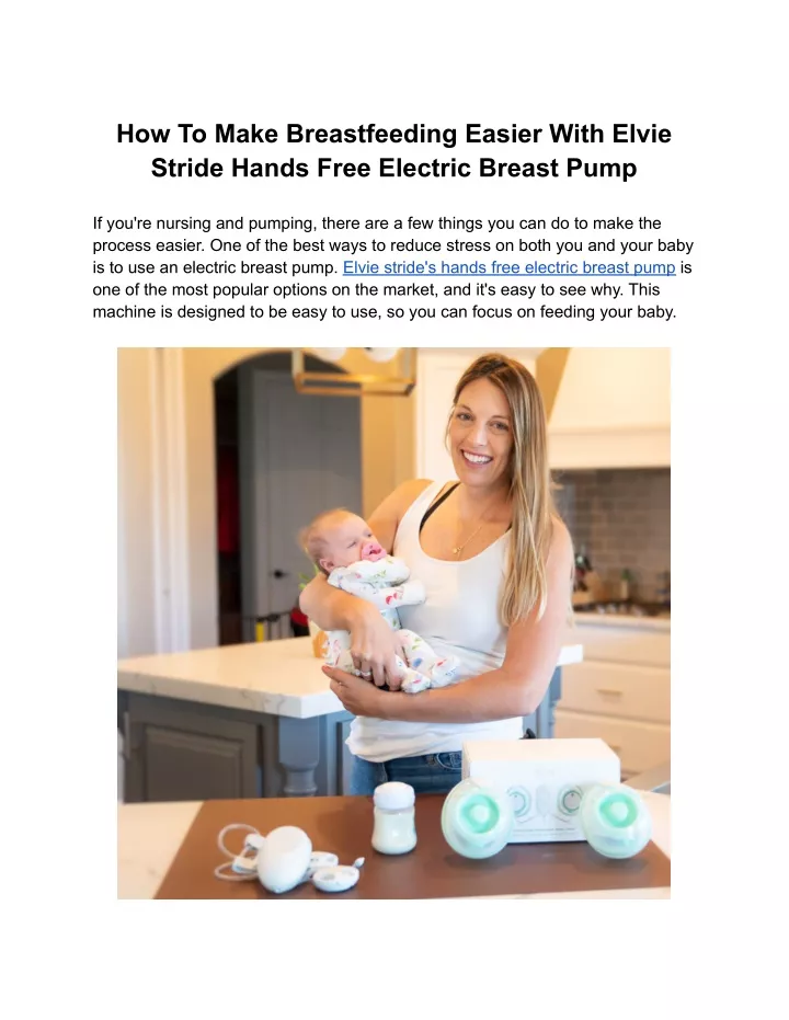 how to make breastfeeding easier with elvie