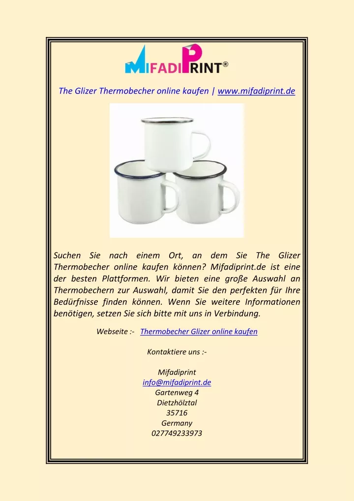 the glizer thermobecher online kaufen