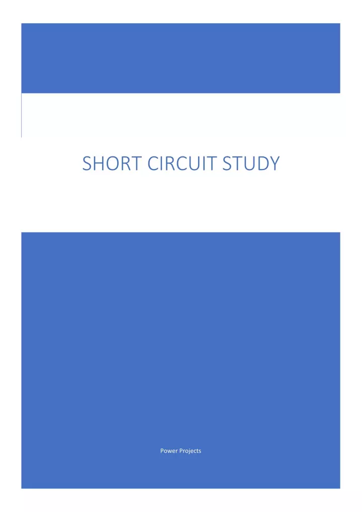 short circuit study