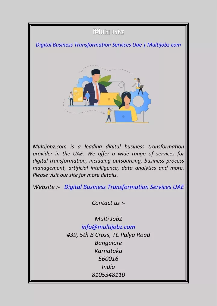digital business transformation services