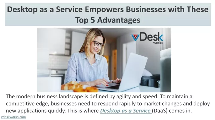 desktop as a service empowers businesses with