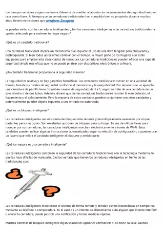 Cerraduras inteligentes VS Cerraduras Tradicionales