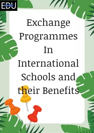 exchange programmes in international schools