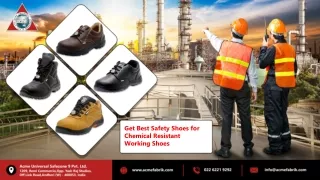 Get Best Safety Shoes for Chemical Resistant Working Shoes-Acme Universal Best Safety Shoes Company