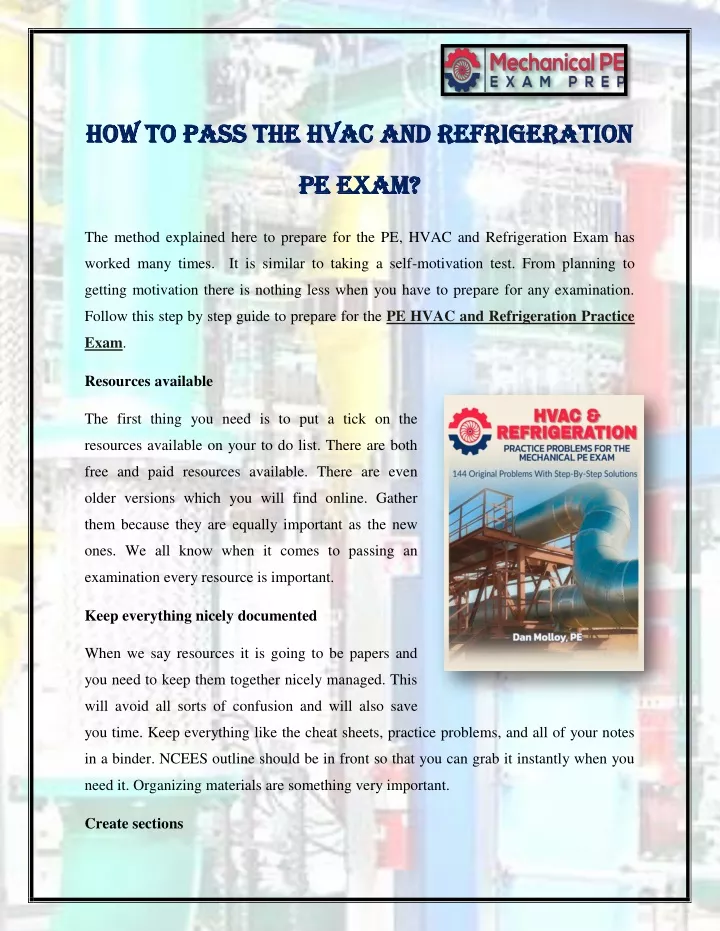 how to pass the hvac and refrigeration