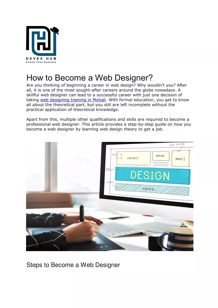 how to become a web designer are you thinking