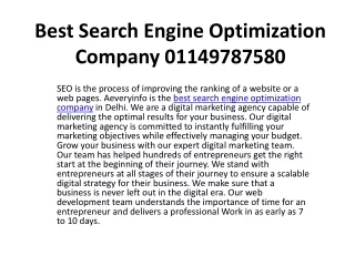 Best Search Engine Optimization Company 01149787580