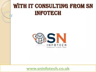 With IT Consulting from SN Infotech