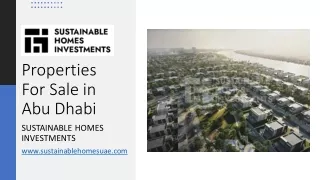 Properties For Sale in Abu Dhabi_
