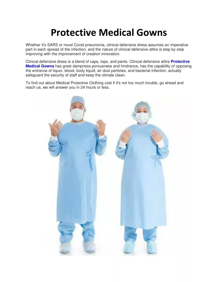 protective medical gowns