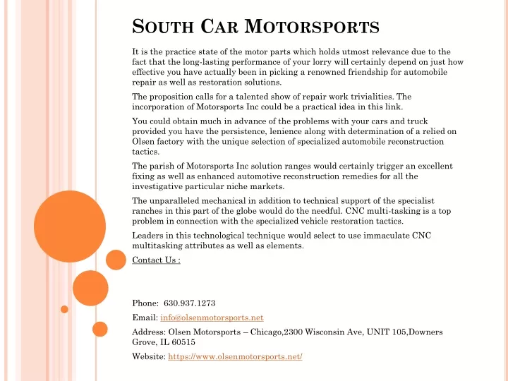 south car motorsports