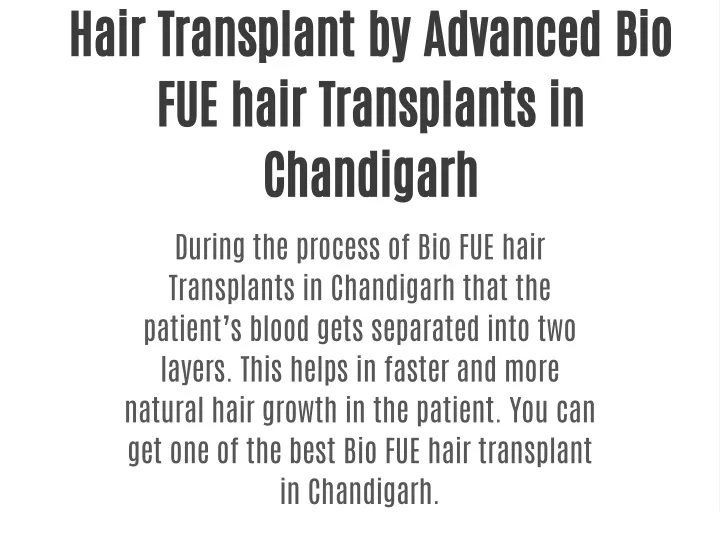 hair transplant by advanced bio fue hair