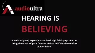 hearing is believing