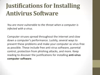 For Small Businesses, The Best Antivirus and Computer Software