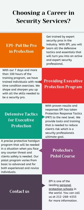 choosing a career in security services
