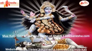 maa kali one of the nine forms of shakti