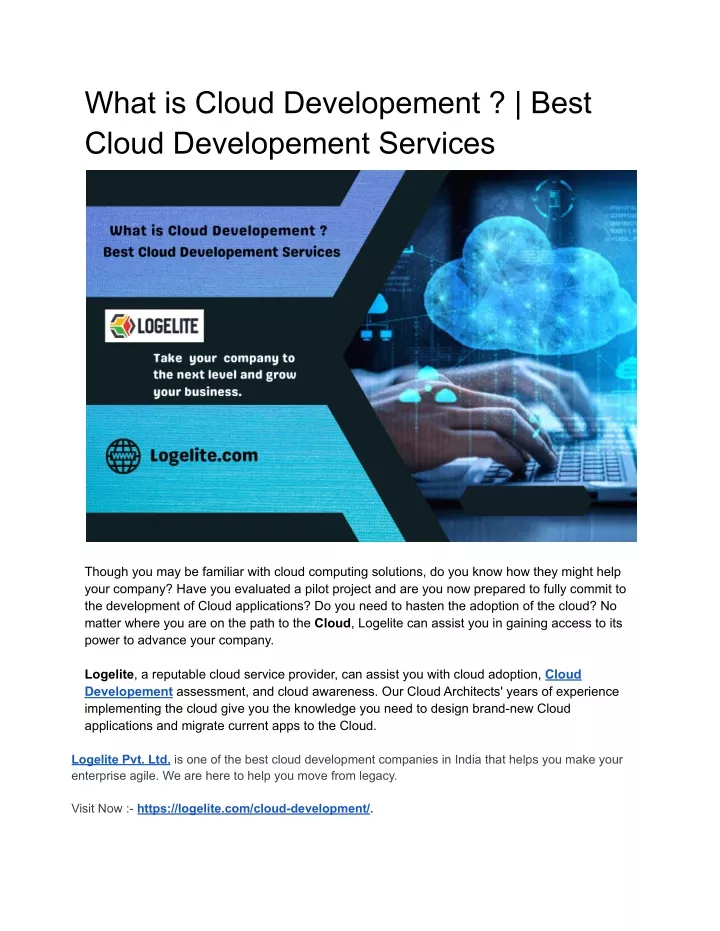 what is cloud developement best cloud