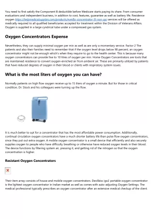 Oxygen Concentrator