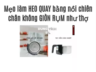 Mẹo làm HEO QUAY bằng nồi chiên chân không GIÒN RỤM như thợ