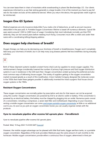 Resistant Oxygen Concentrators