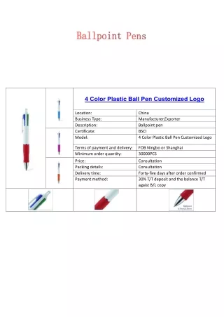 Ballpoint Pens