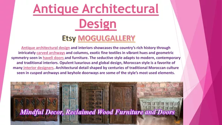 antique architectural design