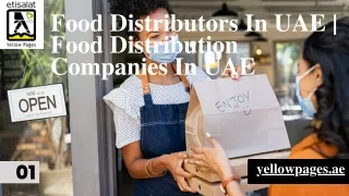 Food Distributors In UAE | Food Distribution Companies In UAE
