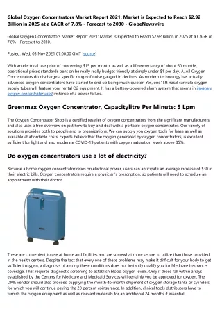 Mobile Oxygen Concentrator Rates & Costs In 2022