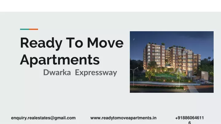 ready to move apartments