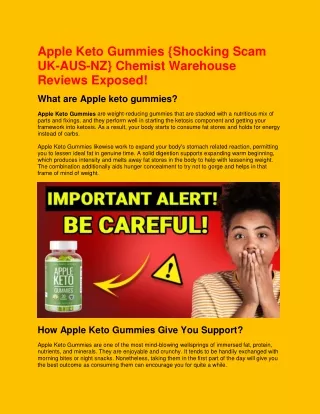 Apple Keto Gummies Does It safe