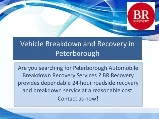 Vehicle breakdown and recovery in Peterborough