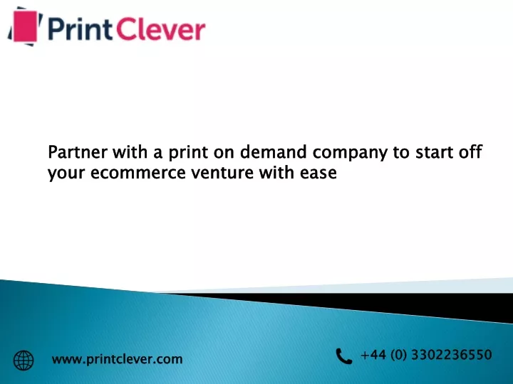 partner with a print on demand company to start