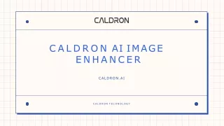 caldron ai image enhancer
