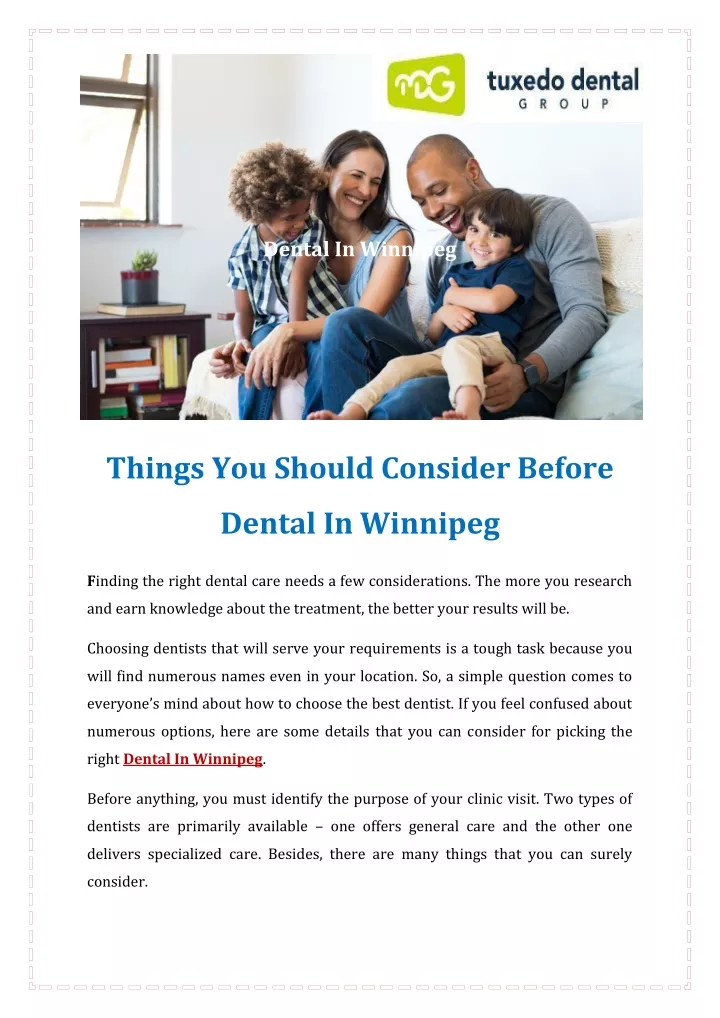 dental in winnipeg