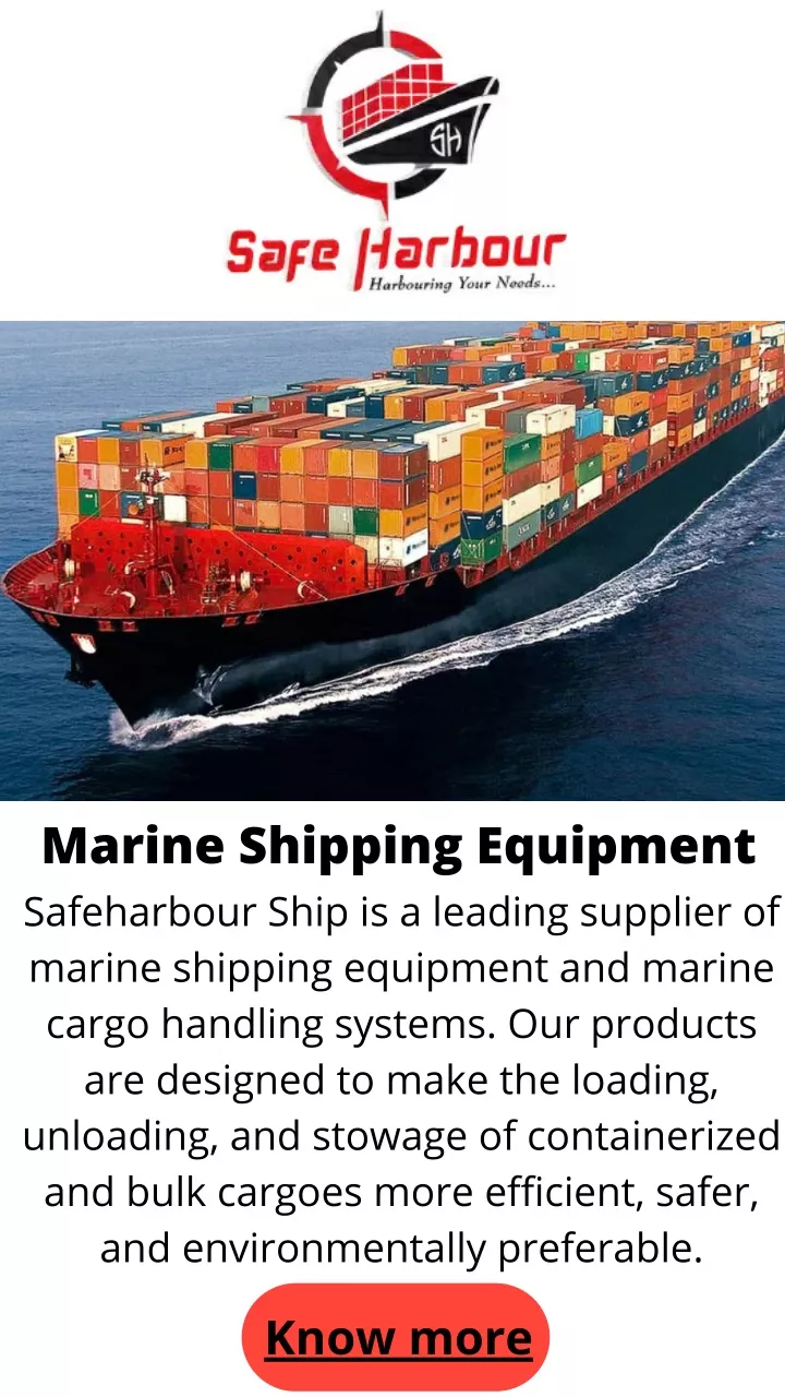marine shipping equipment safeharbour ship