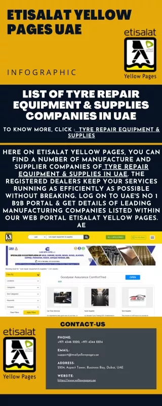 List of Tyre Repair Equipment & Supplies Companies in UAE